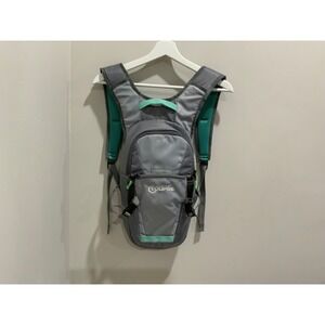 Eclipse Bass Pro Shops‎ Hydration Pack Backpack Grey Teal Hiking Cycling